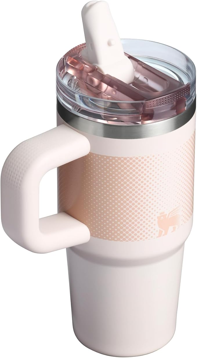 STANLEY Quencher ProTour Flipstraw Tumbler, 14 oz, Rose Quartz - Image 3