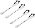 VANRA 4.9in 4-Piece Tea Spoons Set Stainless Steel Coffee Appetizer Dessert by VANRA