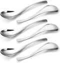 HIWARE Thick Heavy-weight Soup Spoons, High Grade Stainless Steel Soup Spoons by HIWARE