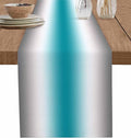 Turquoise Gray Ombre Table Runners 120 Inches Long, Farmhouse Teal Gradient by Unknown