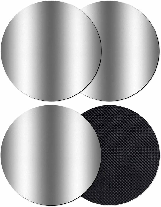 Ombre Dark Grey Coasters Set of 4, Modern Minimalist Geometric Gradient Soft by PIEPLE
