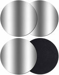 Ombre Dark Grey Coasters Set of 4, Modern Minimalist Geometric Gradient Soft by PIEPLE