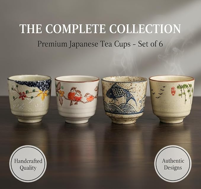 DAYUMKOU 6 Pack Japanese Tea Cup No handle - Image 7