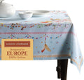 Maison d' Hermine Table Cloth Rectangle Table 100% Cotton 54 x 72 Inches Tablecloth Reusable Decorative for Dining Room Farmhouse Home Valentines Day Decorations Spring Summer - Ibiza - Blue