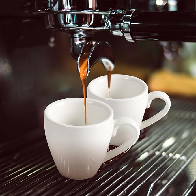 homEdge Porcelain Espresso Shot Cup Set - 80 ml / 2.67 oz - Image 4