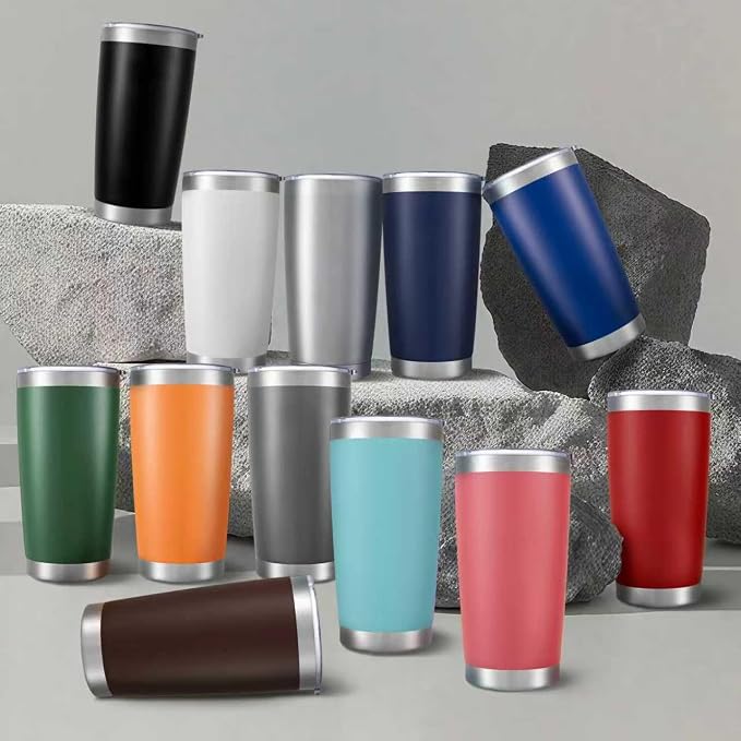 20 oz Tumbler with Lid Stainless Steel Insulated Tumblers, 1 Pack | Leak Proof - Image 8