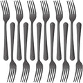 12 Pieces Dinner Fork, Stainless Steel Silverware Forks, 7.1 Inches Metal Fork by KitchenDining