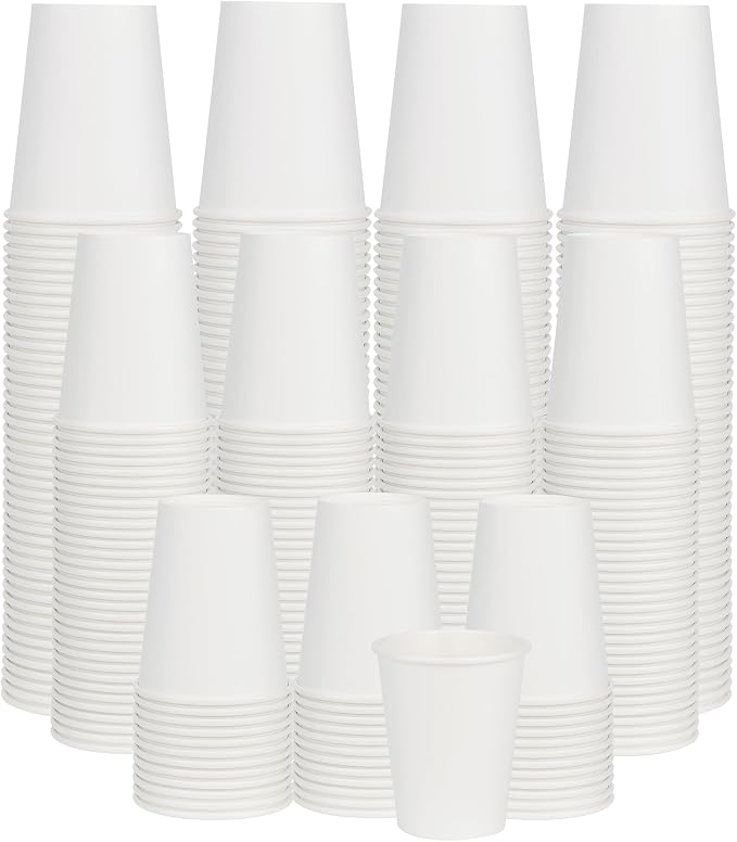 Coffee Cups 8 oz 1000 Pack, Disposable Paper Cups by ECOEXTRA