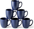 AmorArc 16 oz Coffee Mugs Set of 6, Large Ceramic Coffee Cups-Matte Blue | by AmorArc