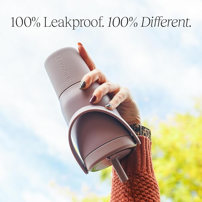 BrüMate Resa 25oz 100% Leakproof Travel Tumbler with Handle & Straw | Flexible SoftSip Straw | Silicone Sleeve for Durability | Stainless Steel | Cup Holder & Travel Friendly Water Bottle | (Juniper)