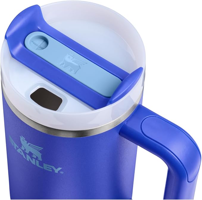 STANLEY Quencher H2.0 Flow State Tumbler, 30 oz, Cobalt | Handle and Straw | - Image 2
