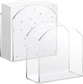 Patelai 2 Pack Crystal Acrylic Clear Napkin Holder by Patelai