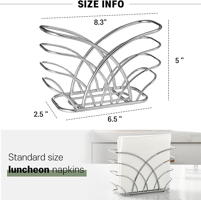 Napkin Holder for Table, Lunch Napkins & Table Decor - Image 3
