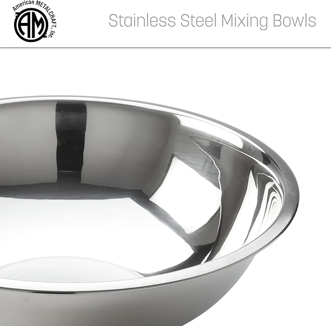 American Metalcraft 20 qt Stainless Steel Mixing Bowl - Image 5