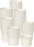 Axe Sickle 200 Pcs 4 Ounce Paper Ice Cream Cups Disposable Dessert Bowls for Hot or Cold Food, Sundae, Frozen Yogurt, Soup, White