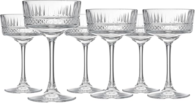 Pasabahce Vintage Coupe Glasses Set Of 6 by Pasabahce