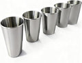 5 Pack 16 oz 304 Stainless Steel Pint Cups, Stackable Camping Cups | Food-Grade by Unknown