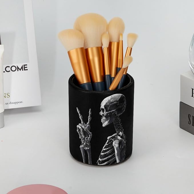 Cool Skeleton Leather Pen Holder - Image 6