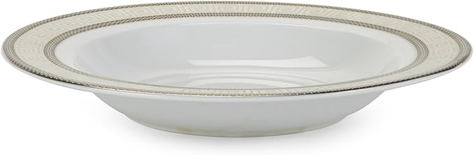 Euro Porcelain 57-pc Banquet Dinnerware Set, Luxury Tableware Dining Service for 8