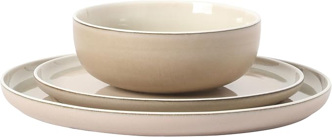 Gibson Elite Island Bay 12-Piece New Bone China Dinnerware Set Service - Image 9