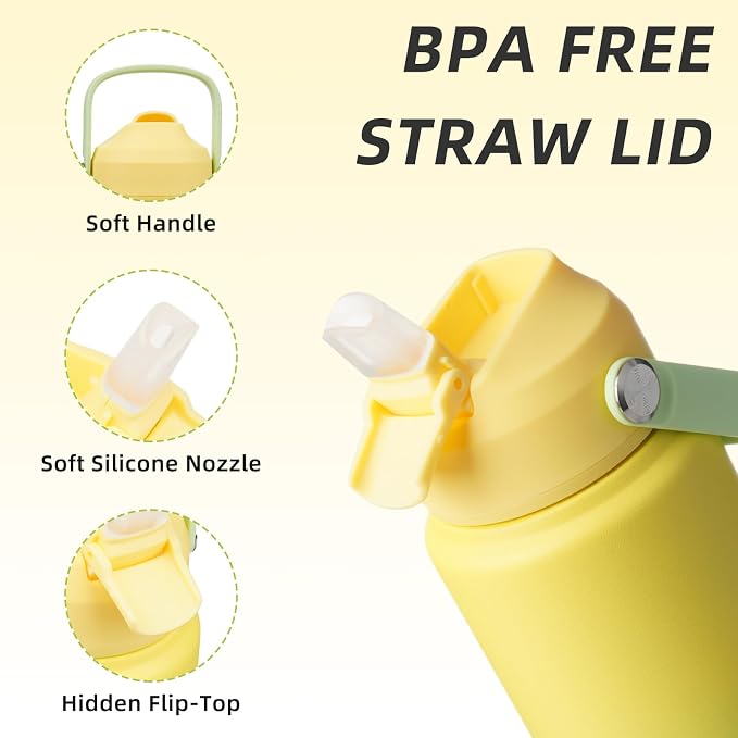 BJPKPK 24oz Insulated Water Bottle, Stainless Steel Bottle - Image 2