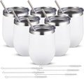 12oz/6 Pack Wine Tumbler Glasses by YEBTSLife