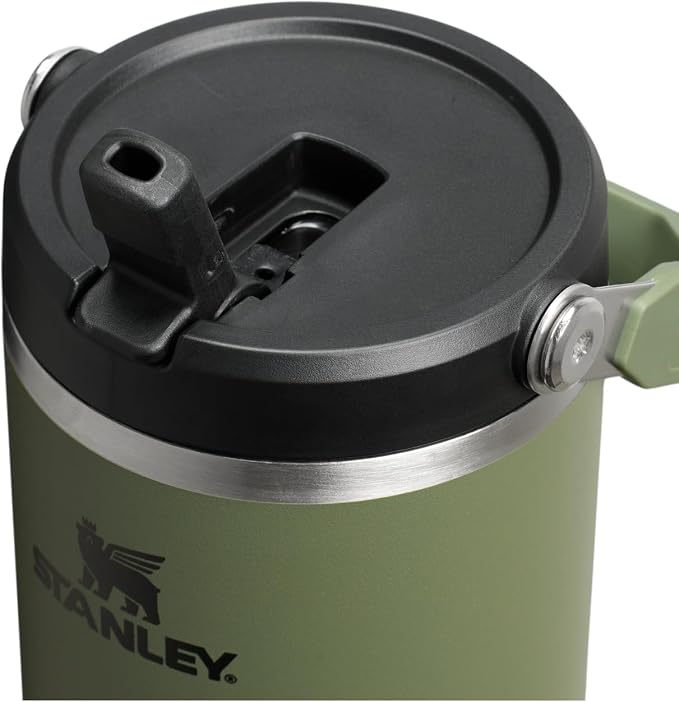 STANLEY IceFlow 2.0 Flip Straw Tumbler, 40 oz, Dried Pine | Easy Carry Handle | - Image 2