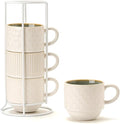 JIEMEI HOME Large Ceramic Coffee Mug Set of 4 by JHJIEMEIHOME