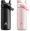 POWCAN 2 Pack 18 oz Kids Insulated Water Bottle by POWCAN