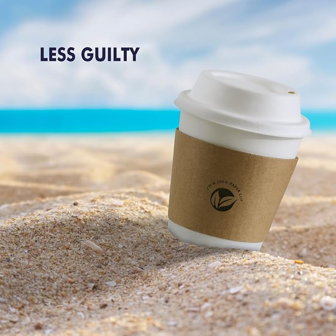 KTOB [50 pack 12 oz Compostable Coffee Cups - Image 6