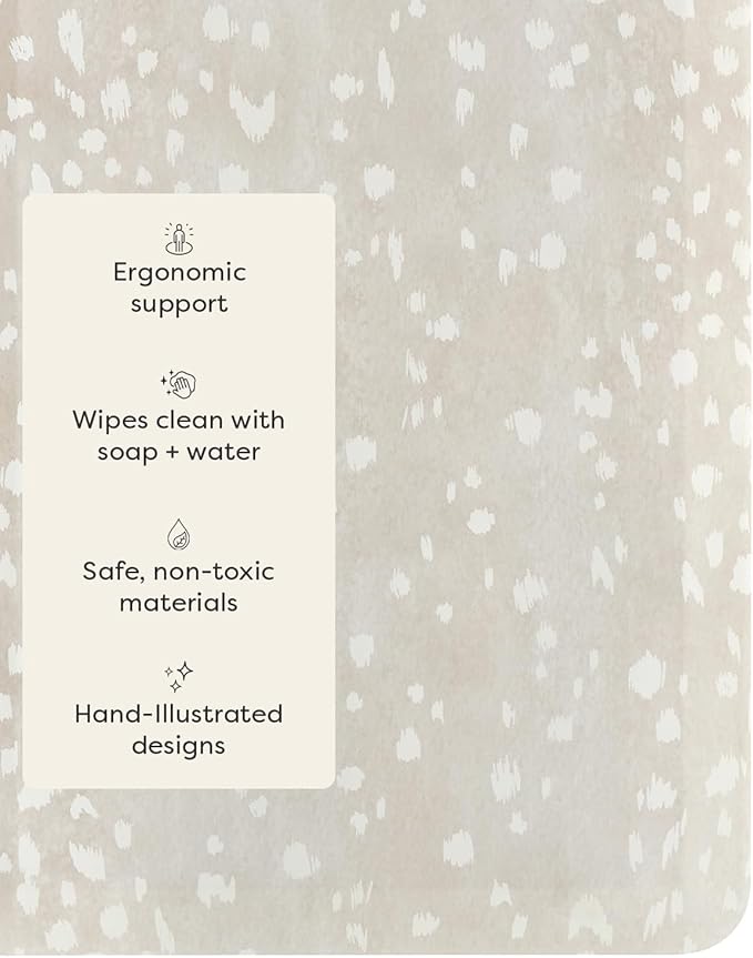 House of Noa Nama Standing Mat – Anti-Fatigue Cushioned Kitchen Mats for Floor | Ergonomic Bounce-Back Foam Kitchen Mats | Anti-Fatigue Mats for Kitchen & Standing | Fawn Shea | 22"x54"