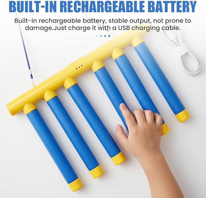 Reflective Drop Stick Challenge Game, Hand Eye Coordination Reflex Training Toy, 3 Adjustable Speed Modes, Catching Sticks Game for All Ages (Light Blue)