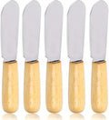ACKLLR 5 Pack Stainless Steel Straight Edge Wide Butter Spreader by ACKLLR