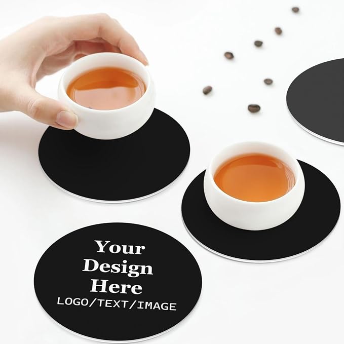 Custom Leather Coasters with Logo Bulk Personalized Coasters | Customized - Image 8