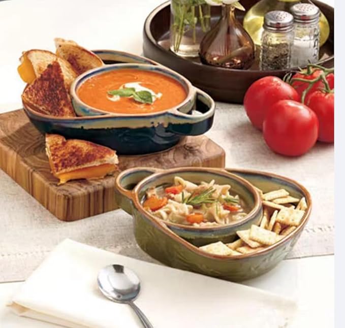 Soup and Side Bowl Plate Ceramic, Chip and Dip Divided Bowls, Anti-Soggy Cereal Bowl Bread Dipping Bowls Plates for Salad Breakfast, and Sandwich Ideal for Home and Restaurant (yellow)