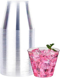 RACETOP 9 oz 50 packs Clear Disposable Plastic Cups, Durable Plastic Cups by RACETOP