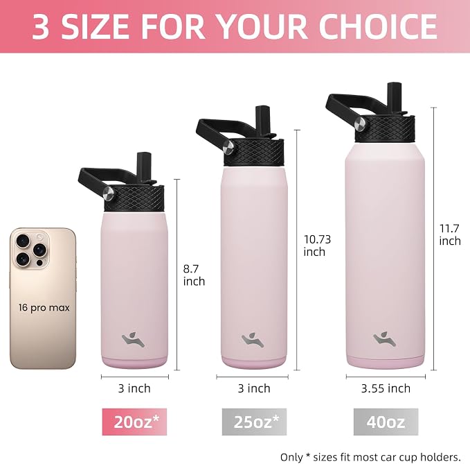 Konokyo 20 oz Insulated Stainless Steel Water Bottle - Image 5