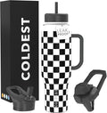 Coldest Tumbler with Handle and Straw, 100% Leak Proof Insulated Tumbler with by Coldest