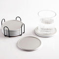 Set of 6 Warm Gray Coasters by Hoomey