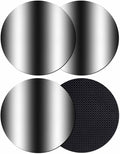 Ombre Black Coasters Set of 4, Modern Minimalist Geometric Gradient Color by PIEPLE