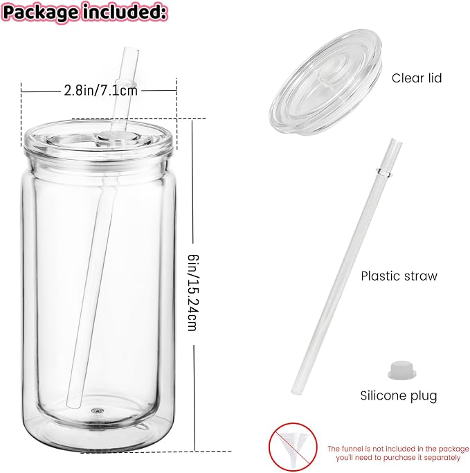 20 Pack Bulk 16oz Snow Globe Tumblers - Image 2