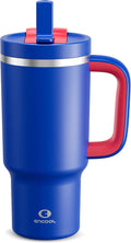 ENCOOL 32 oz Tumbler with Handle and Straw: Stainless Steel Insulated Tumbler by ENCOOL