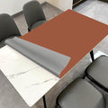 Leather Table Cover,1.8mm Thick,40x60 Inch Table Protector,Table Protector for Dining Room Table,Dining Table Cover,Table Cover Protector,Dining Table Pads(Brown+Gray,40x60)