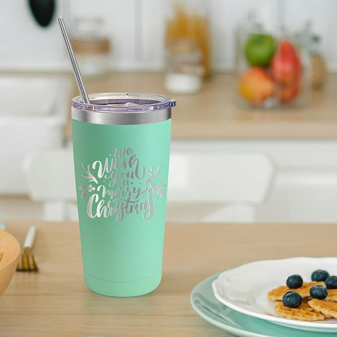 YOUKE OLA 20 Pack Stainless Steel Tumbler Bulk 20oz Insulated Vacuum Travel Mug - Image 6
