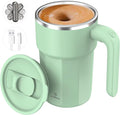 Self Stirring Coffee Mug, 12oz Rechargeable Magnetic Mixing Cup, 316 Stainless by ICOECOSmartDrinkware