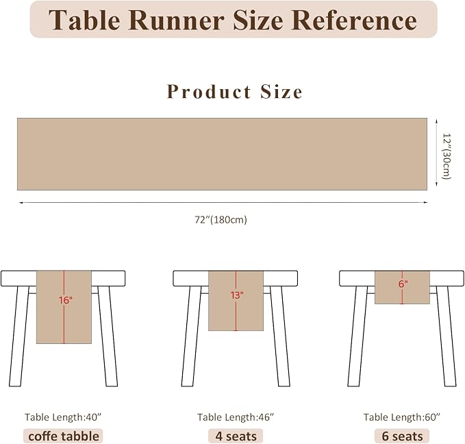 Burlap Boho Table Runner Macrame Brown 72in Farmhouse Woven Runner | Burlap - Image 4