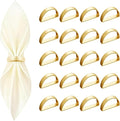 20 Pcs Gold Napkin Rings by Unknown