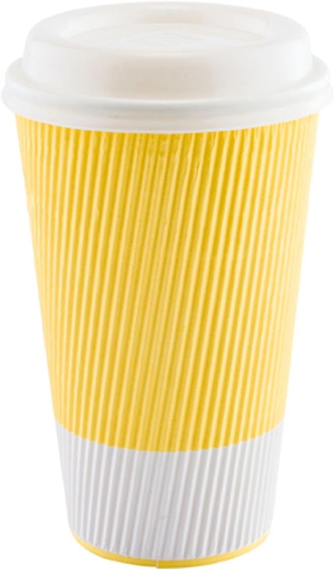 Restaurantware 16 Ounce Double Wall Disposable Coffee Cups, 500 Insulated Light - Image 6