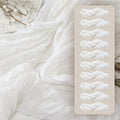10Pcs White Cheesecloth Table Runner Wedding Bridal Boho Decorations | 35x120 by FEXIA