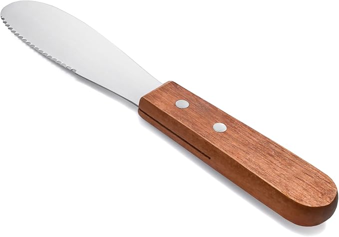New Star Foodservice 43006 Wood Handle Butter Spreader - Image 4